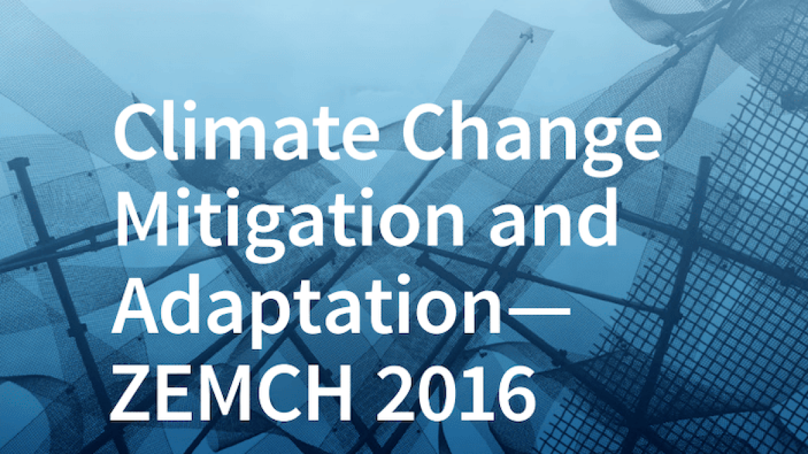 Ma’s work is selected in the special issue of Climate Change Mitigation and Adaptation—ZEMCH 2016